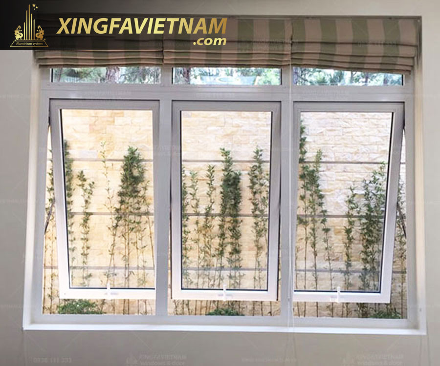 Cửa sổ 3 cánh mở hất nhôm Xingfa Quảng Đông Chính Hãng Hệ 55