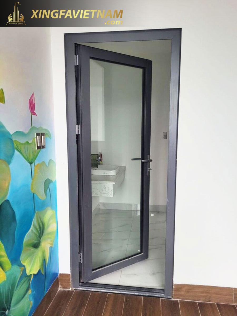 Cửa đi 1 cánh mở quay Nhôm Xingfa Việt Nam Hệ 55