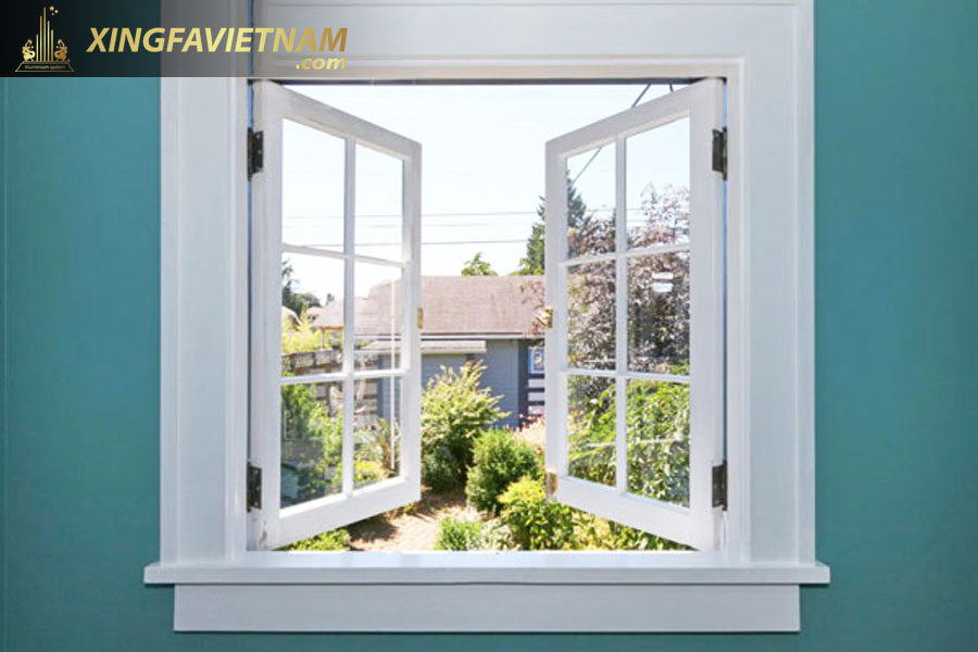 Cửa sổ 2 cánh mở quay nhôm Xingfa cầu cách nhiệt hệ 69 đẳng cấp Châu Âu
