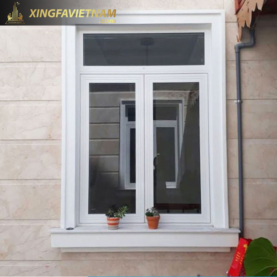 Cửa sổ 2 cánh mở quay nhôm Xingfa không cầu cách nhiệt hệ 56 đẳng cấp Châu Âu