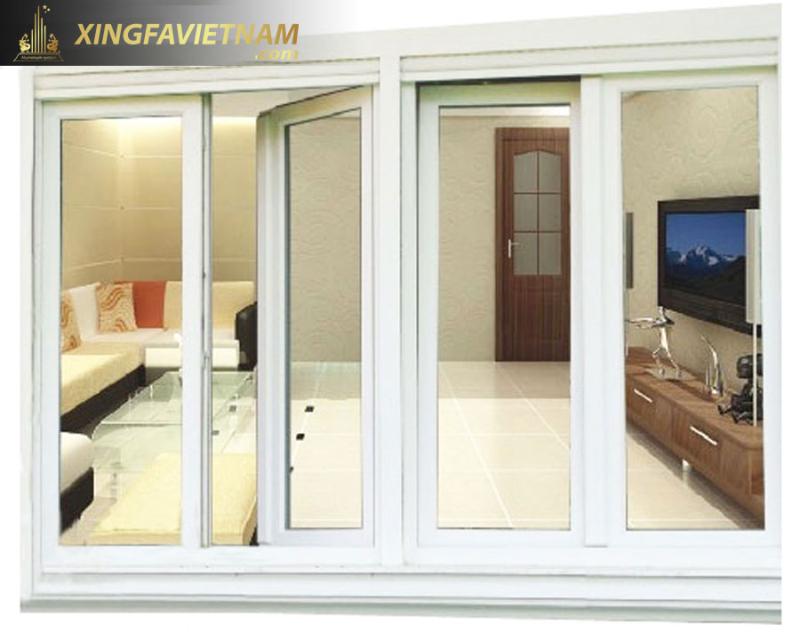 Cửa sổ 4 cánh mở quay nhôm Xingfa cầu cách nhiệt hệ 69 đẳng cấp Châu Âu