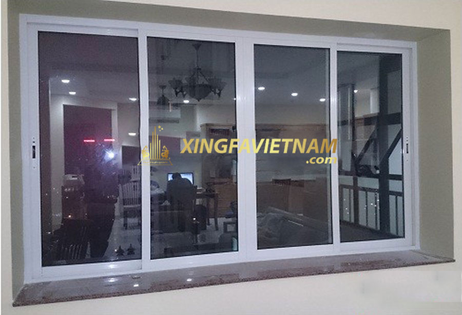 Cửa sổ 4 cánh mở trượt Nhôm Xingfa Việt Nam Hệ 93
