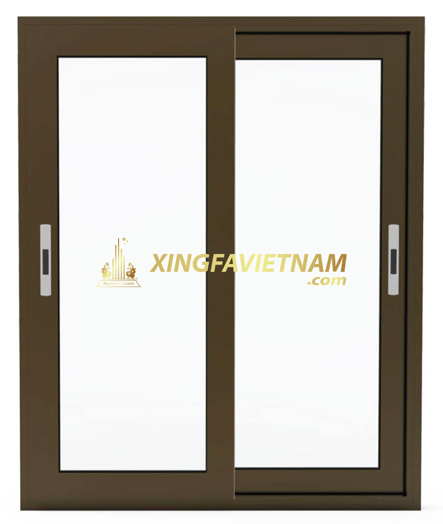 Cửa sổ 2 cánh mở trượt Nhôm Xingfa Anodise Hệ 83