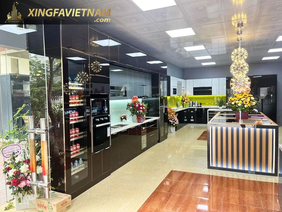 Tủ Bếp Hợp Kim Nhôm – Phụ Kiện Hafele Cao Cấp Xingfa Việt Nam