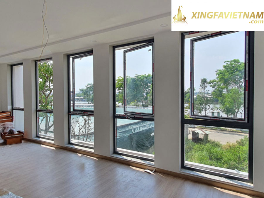 Hình ảnh công trình lắp đặt cửa nhôm Xingfa tại nhà anh Hưng - Quận 7