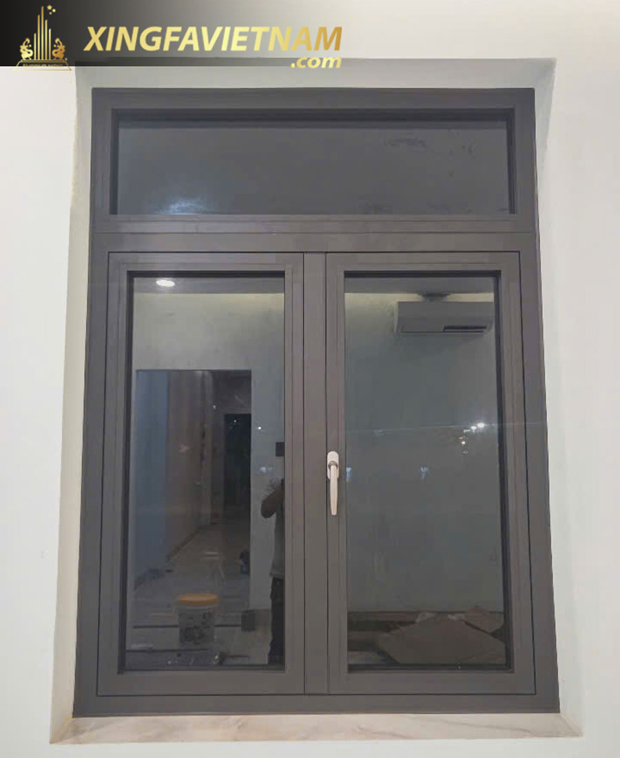 Hình ảnh hoàn thành thi công lắp đặt cửa nhôm cho anh Cường tại Cà Mau