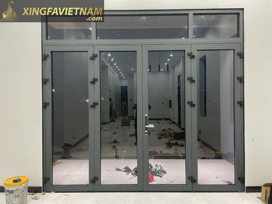 Hình ảnh thi công cửa nhôm tại nhà Chú Minh – Chú Nghĩa
