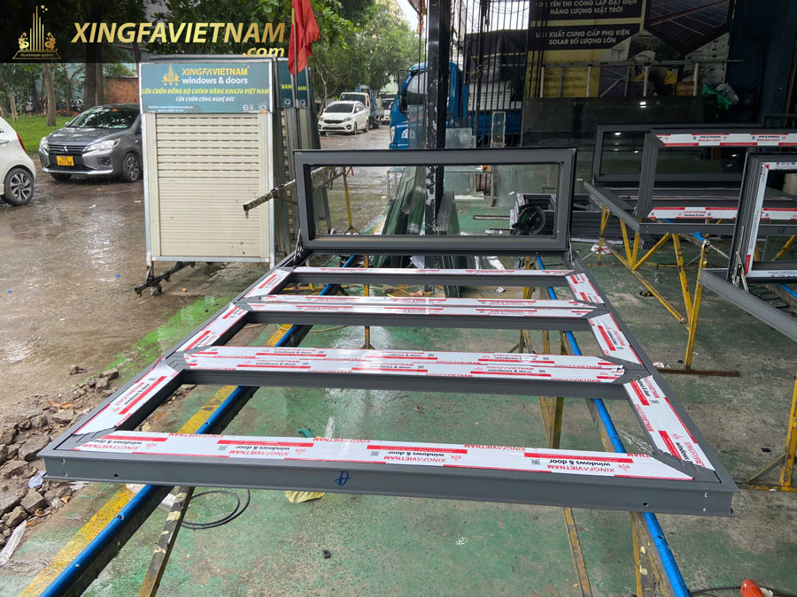 Hình Ảnh Sản Xuất Cửa Nhôm Tiến Độ 2 Cho Dự Án Nam Phương City tại TP. Bảo Lộc