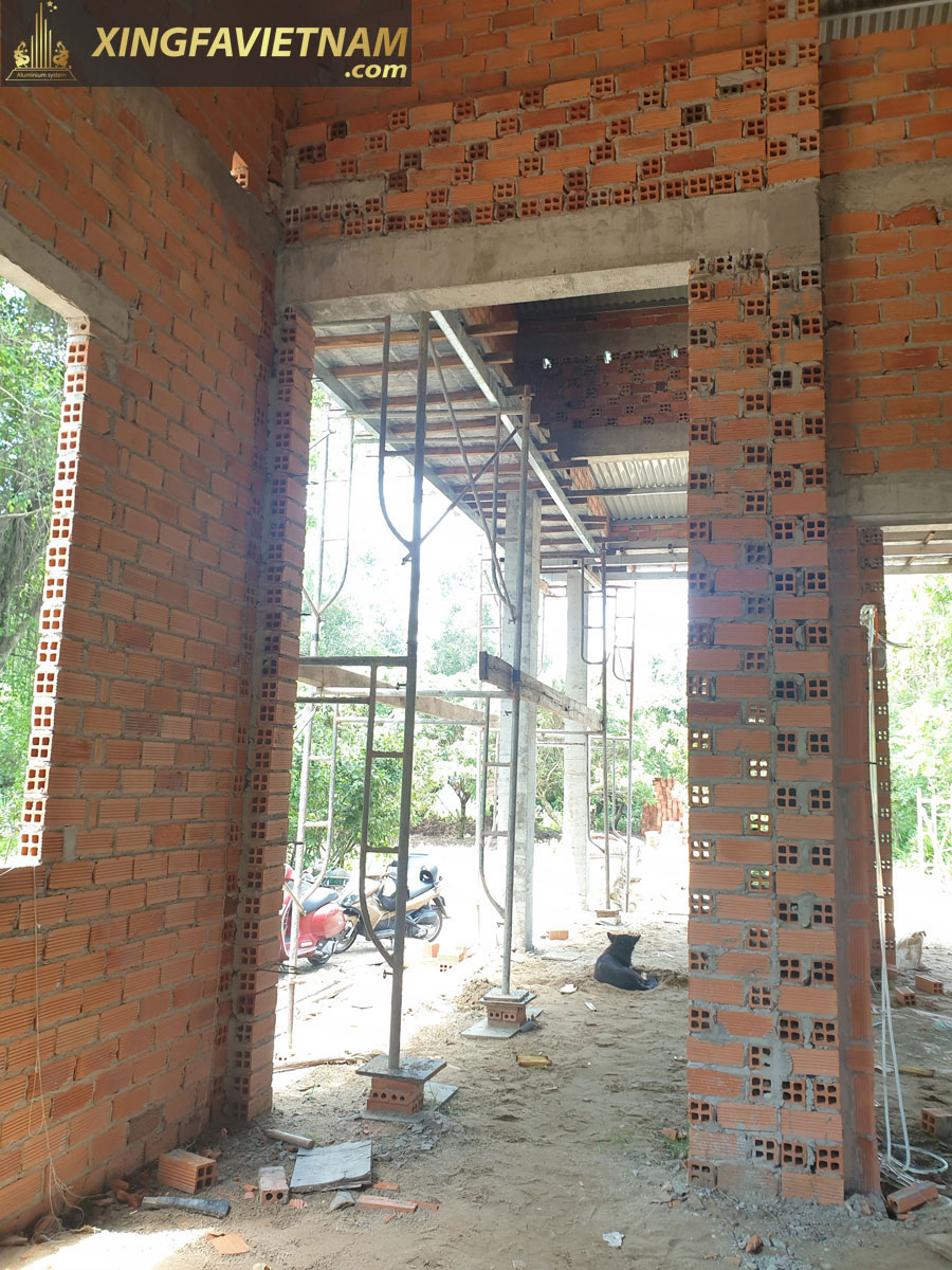 Hình ảnh phần thô nhà anh Phong - Chị Hiền