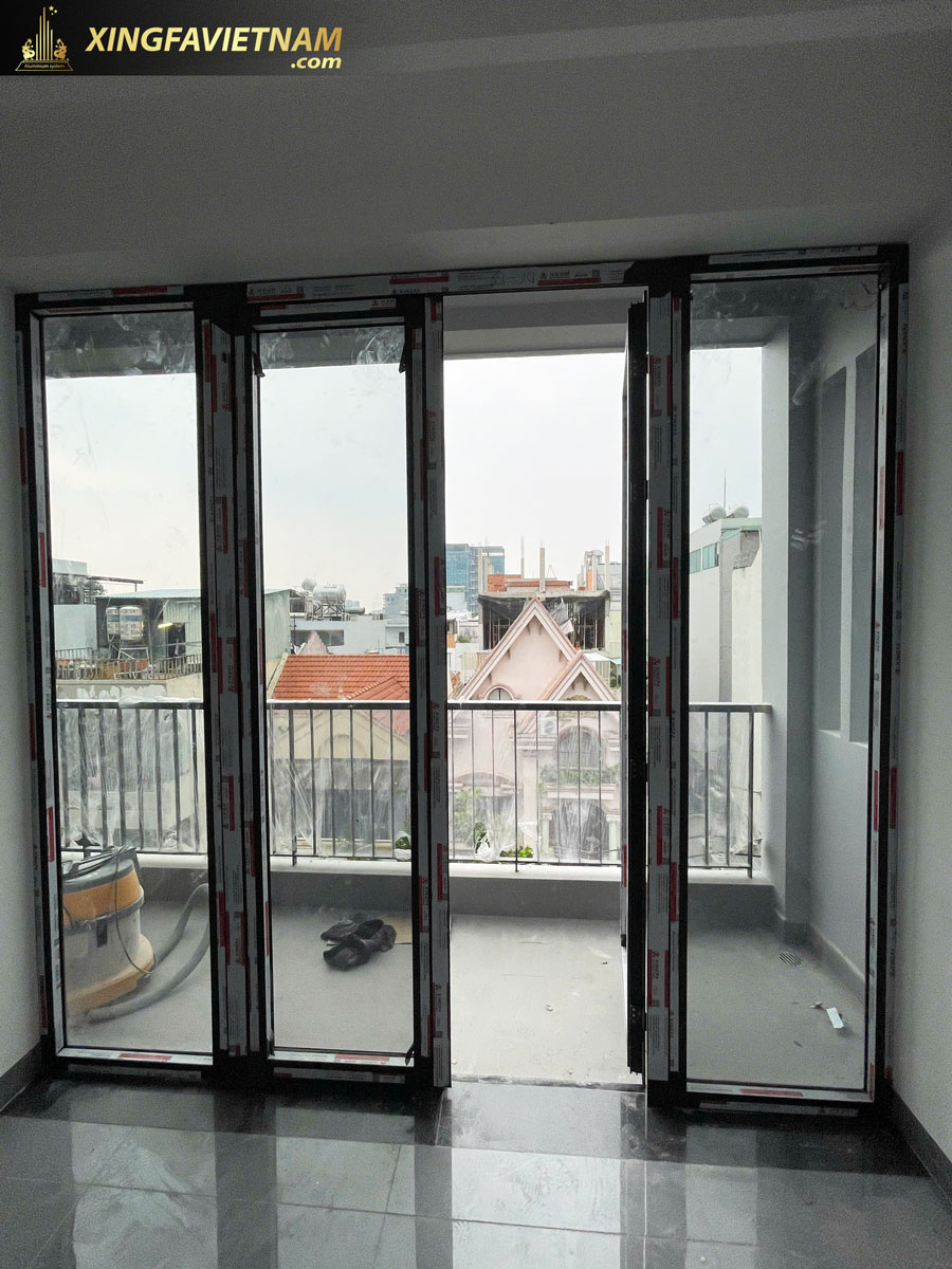 Hình ảnh hoàn thành hạng mục cửa nhôm của cô Thanh