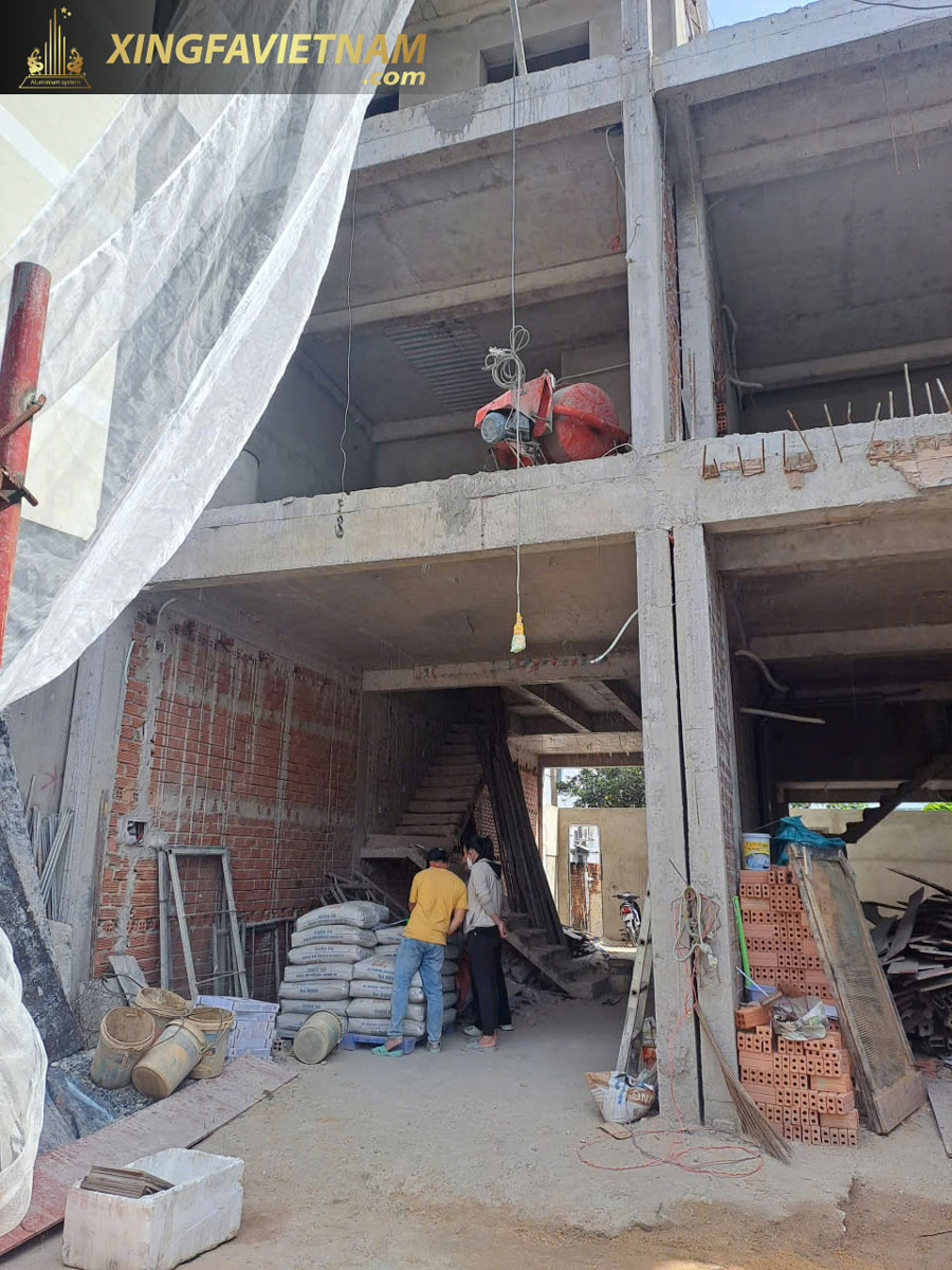 Hình ảnh thực tế tại công trình nhà anh Thịnh