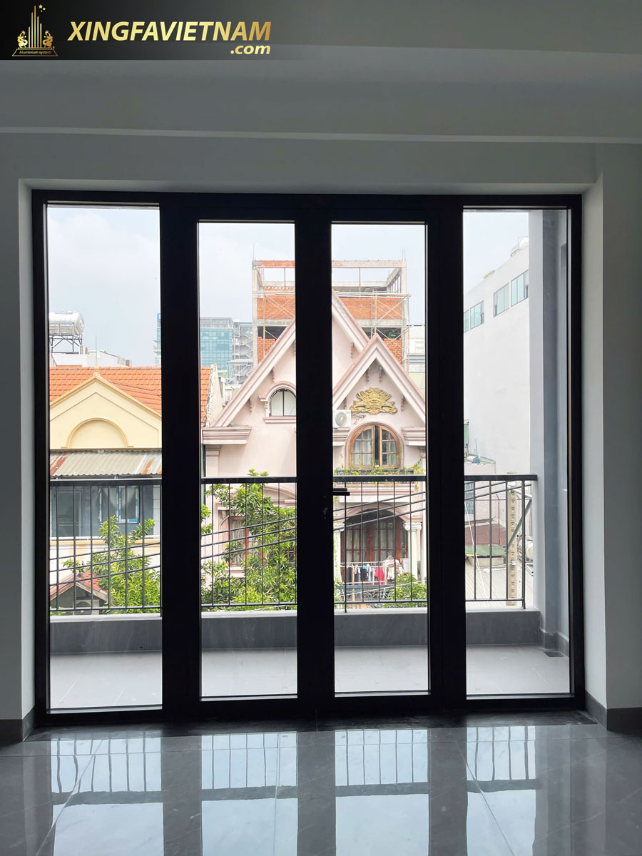 Hình ảnh hoàn thành hạng mục cửa nhôm của cô Thanh