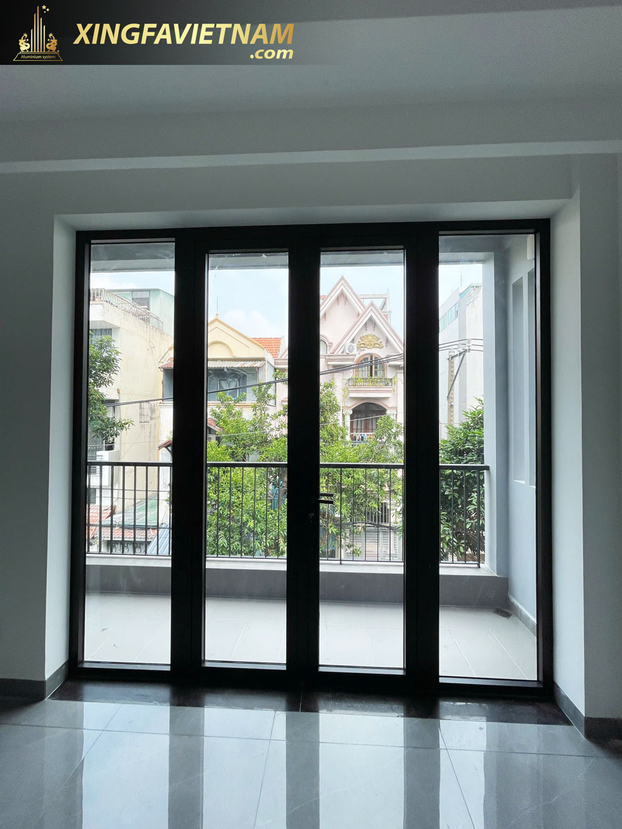 Hình ảnh hoàn thành hạng mục cửa nhôm của cô Thanh