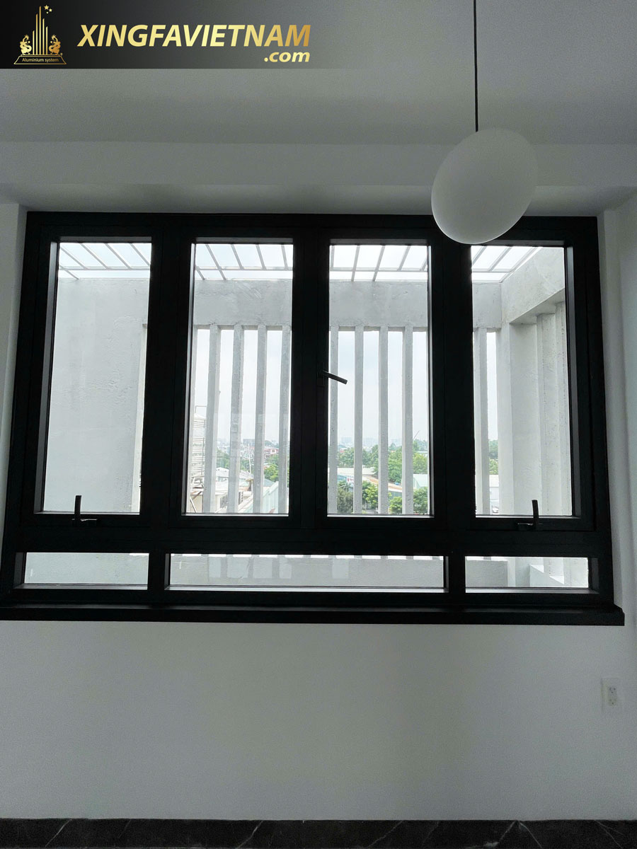 Hình ảnh hoàn thành hạng mục cửa nhôm của cô Thanh