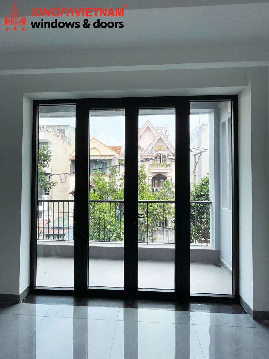 Hình ảnh hoàn thành hạng mục cửa nhôm của cô Thanh