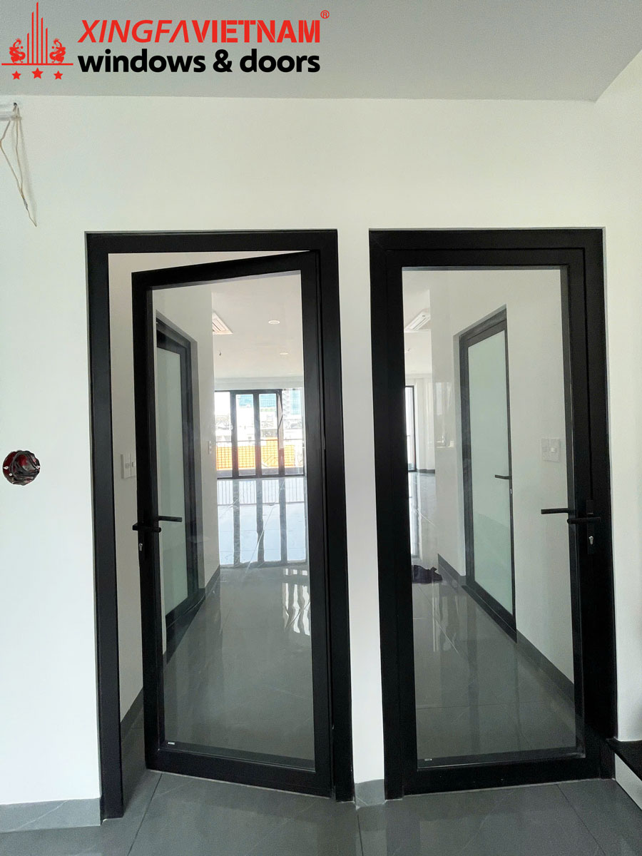 Hình ảnh hoàn thành hạng mục cửa nhôm của cô Thanh