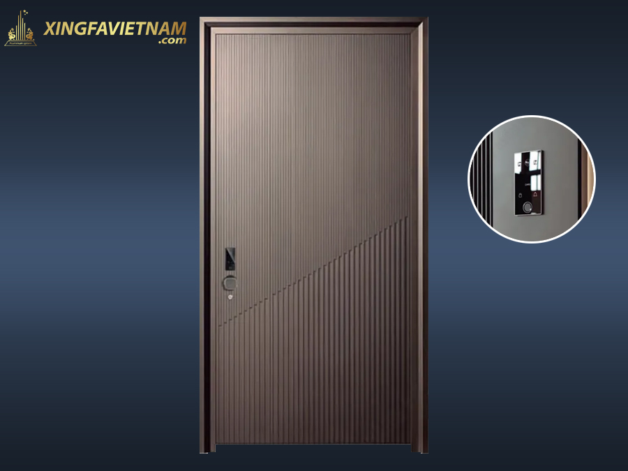 Cửa Biệt Thự Cao Cấp GJ-97 Siêu Cấp Sắc Xám