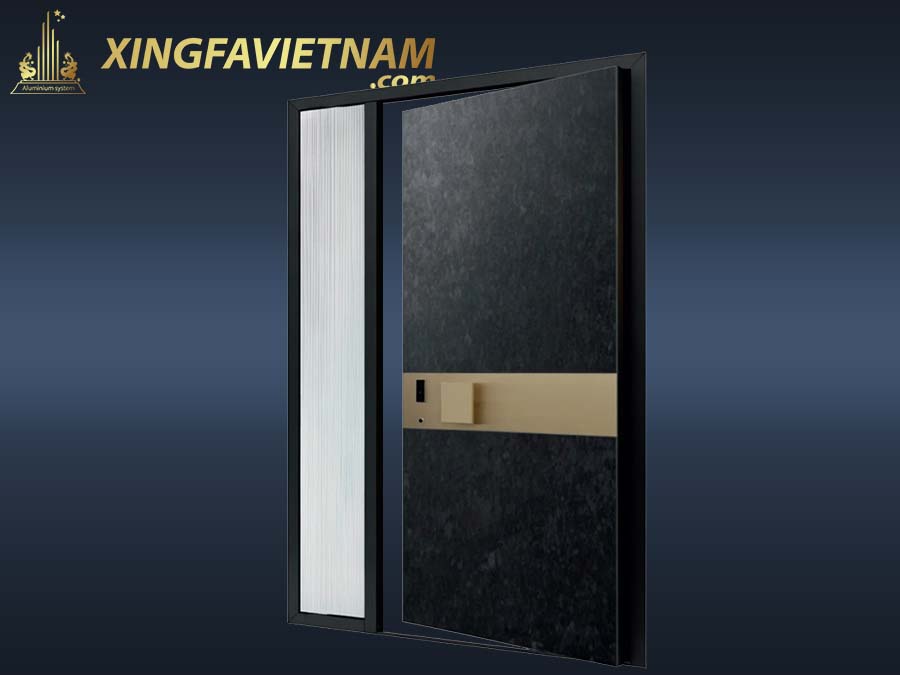 Cửa Chính Biệt Thự Vân Thạch Kim Sa GJ-007